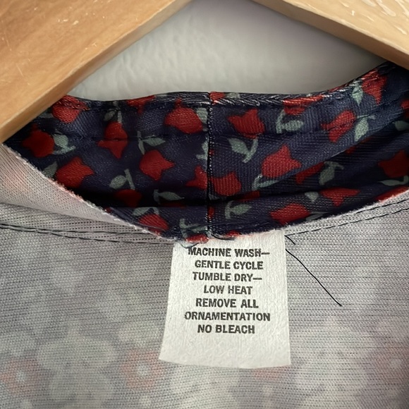 Vintage 80s Boho Floral Print Dress - Picture 6 of 11